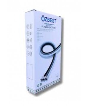 Özbest Silikon Duş Hortumu Beyaz